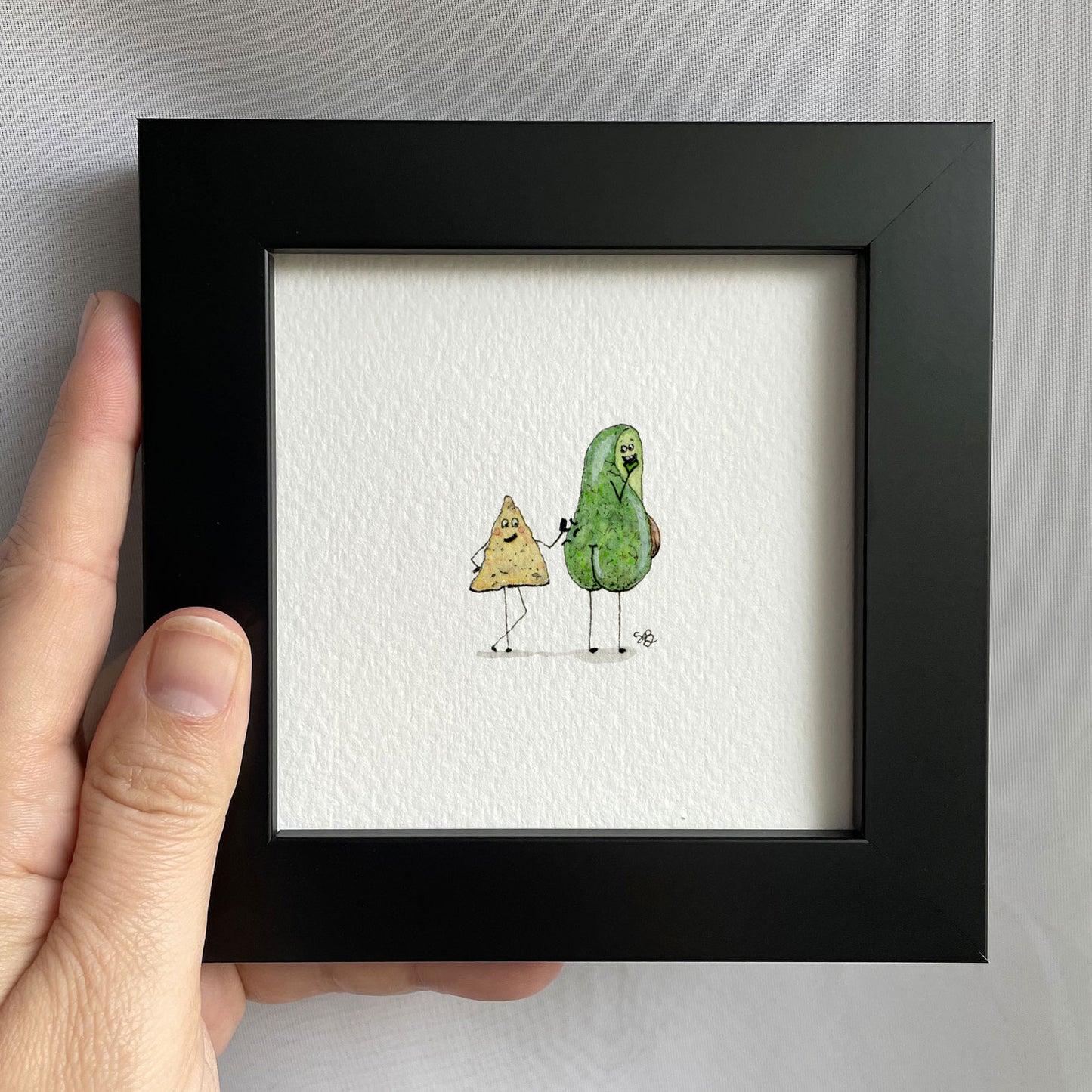 Cheeky Pals Tiny Art Watercolor Print